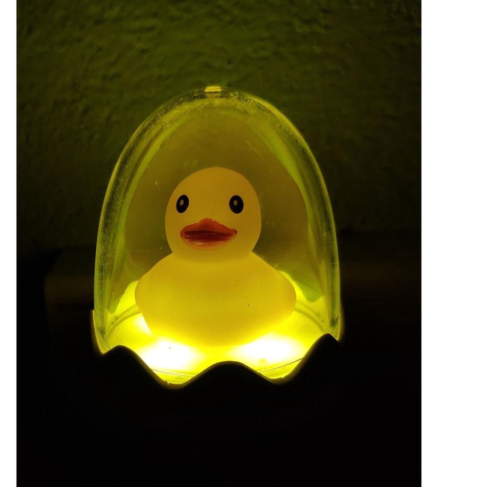 Đèn Ngủ cảm ứng tắt mở Thông Minh hình chú vịt Rubber Duck may mắn ngộ nghĩnh đáng yêu