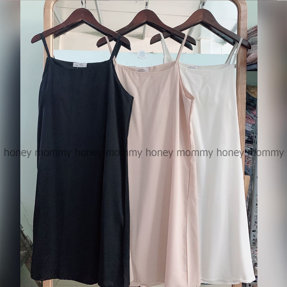 Váy Đầm 2 Dây Sát Nách Mặc Ở Nhà Mùa Hè Form Rộng Bầu Bí Bon Chen HD1605 Honey Mommy