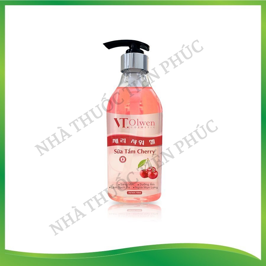 VT.OLwen - Sữa tắm sữa non, Sữa Tắm Bơ, Sữa Tắm  Chery , hương thơm dịu nhẹ, cung cấp độ ẩm cho da, mềm mại