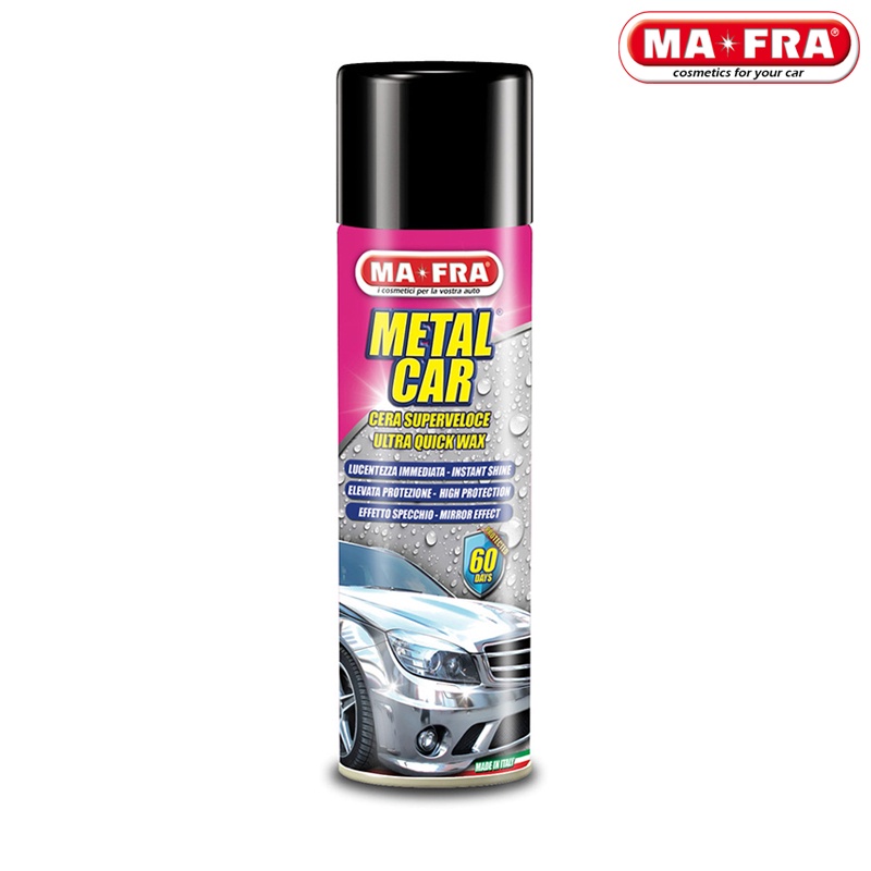 Dung dịch wax bóng bề mặt dạng xịt Mafra Metal Car - 500ml