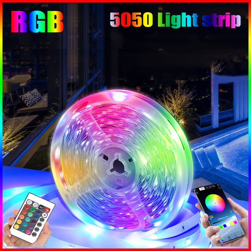 Dải ánh sáng RGB 5050 5V 30 đèn mỗi mét Dải ánh sáng LED TV nền trang trí phòng ngủ