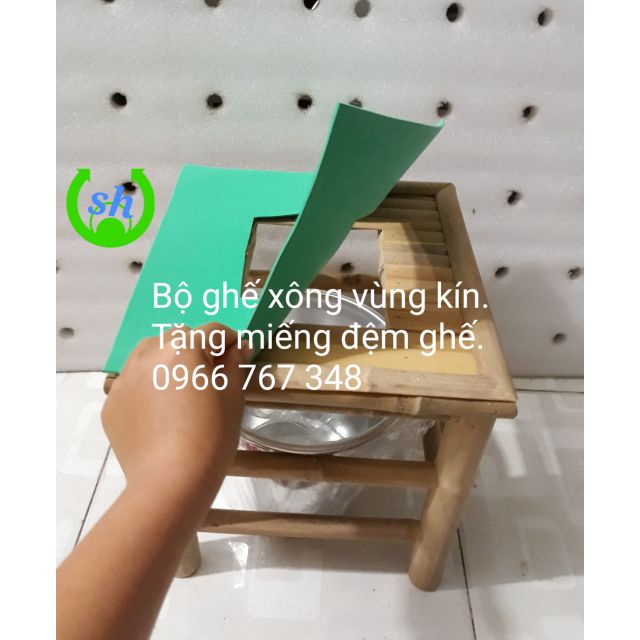 Bộ ghế xông . vùng kín tặng miếng đệm ghế