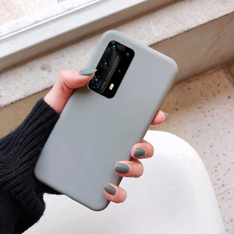 Ốp điện thoại silicon màu kẹo trơn Huawei P40 P40 Pro P30 P30 Pro P20 Pro P30 Lite Huawei P40 P40Pro P30 P30Pro P20Pro