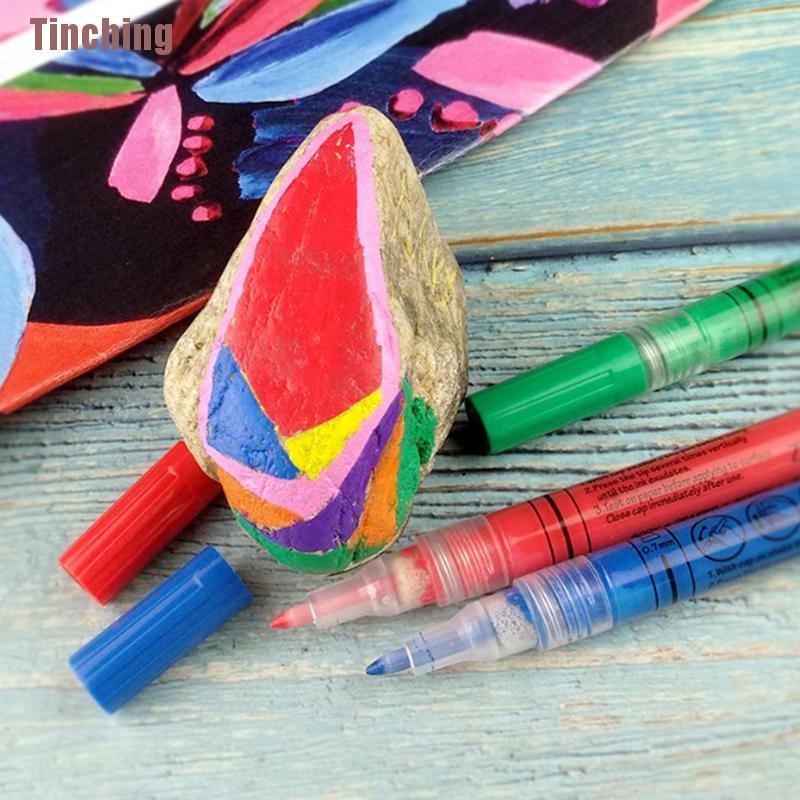 Bút Vẽ Acrylic Trên Đá / Gỗ / Kính / Thủy Tinh DIY