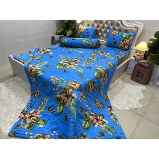 BỘ DRAP THUN HÀN QUỐC CAO CẤP 5 món ( 1 ga + 2 nằm + 1 ôm + 1 mền trần bông)