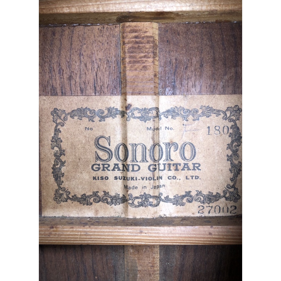 KISO SUZUKI Guitar 1960s Sonoro F180 sản xuất tại NHẬT