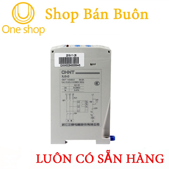 Relay Bảo Vệ Điện Áp 3 Pha CHNT XJ3-D Có Điều Chỉnh