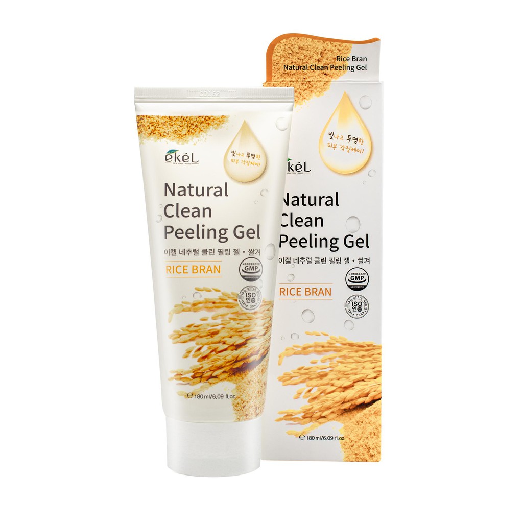 Tẩy tế bào chết gạo Ekel Natural Clean Peeling Gel Rice Bran 180ml | BigBuy360 - bigbuy360.vn