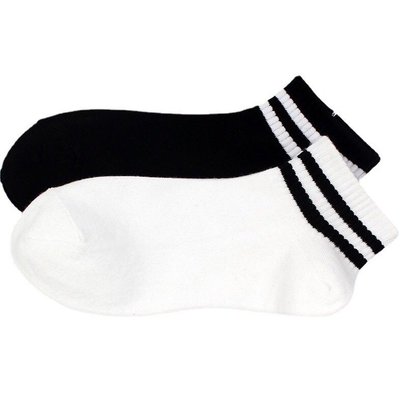 Tất cổ lửng kẻ sọc ngang nam nữ unisex, phong cách hàn quốc, chất liệu thoáng mát, thấm hút mồ hôi