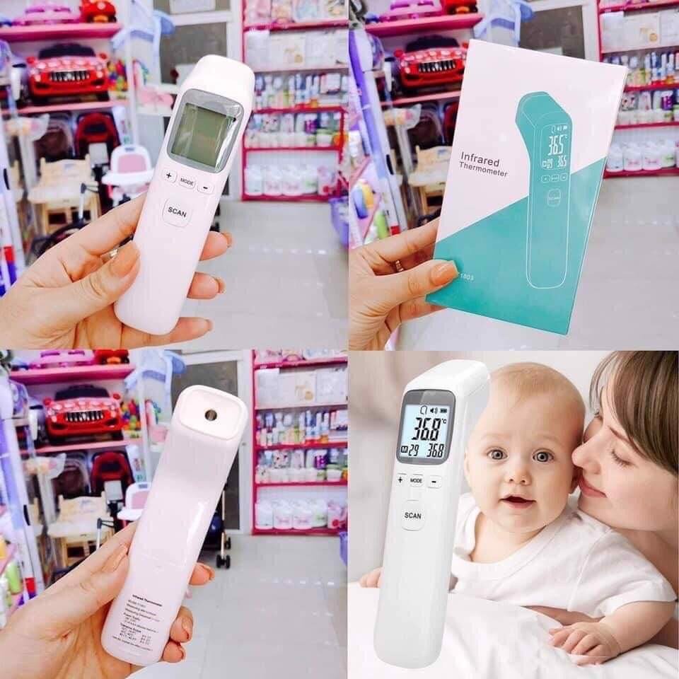 Nhiệt Kế Hồng Ngoại Đện Tử Infrared Thermometer Đo Nhiệt Độ Phòng Nước Tắm Bể Cá Pha Sữa Cơ Thể Trán Cho Bé