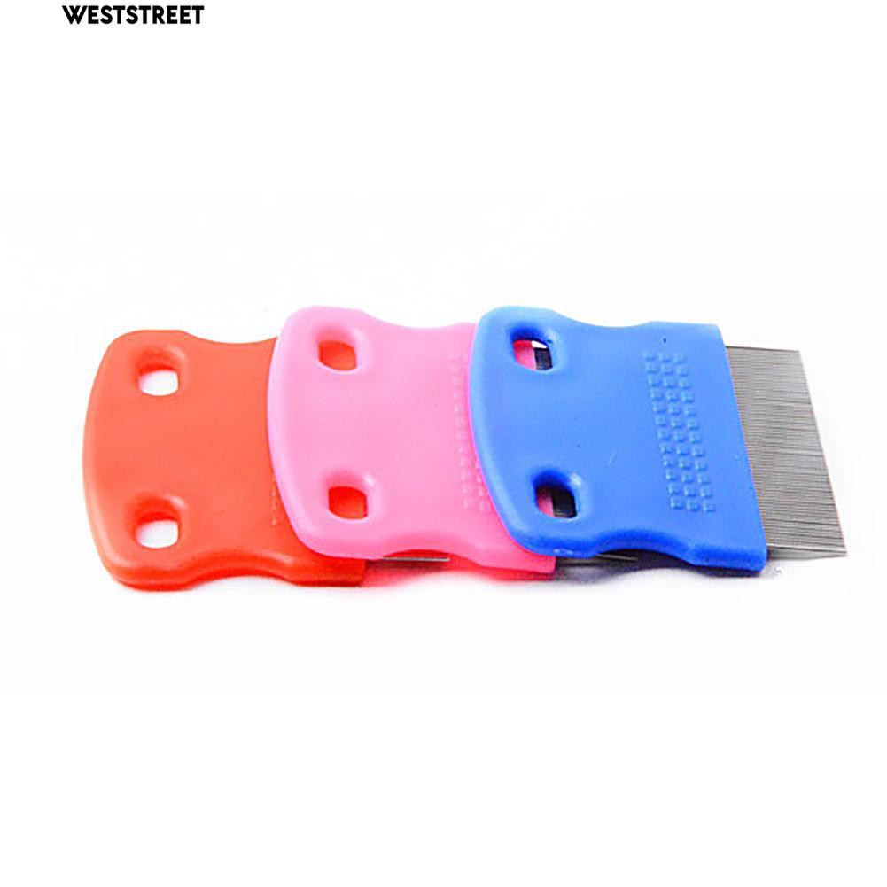 Lược chải làm sạch lông cho cún cưng mèo con bằng thép không gỉ