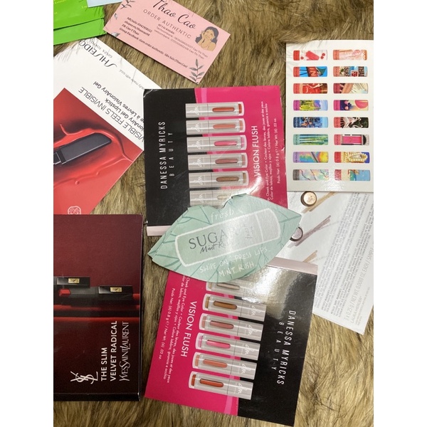 [GIFT sephora] Sample vial Son các hãng- sample makeup