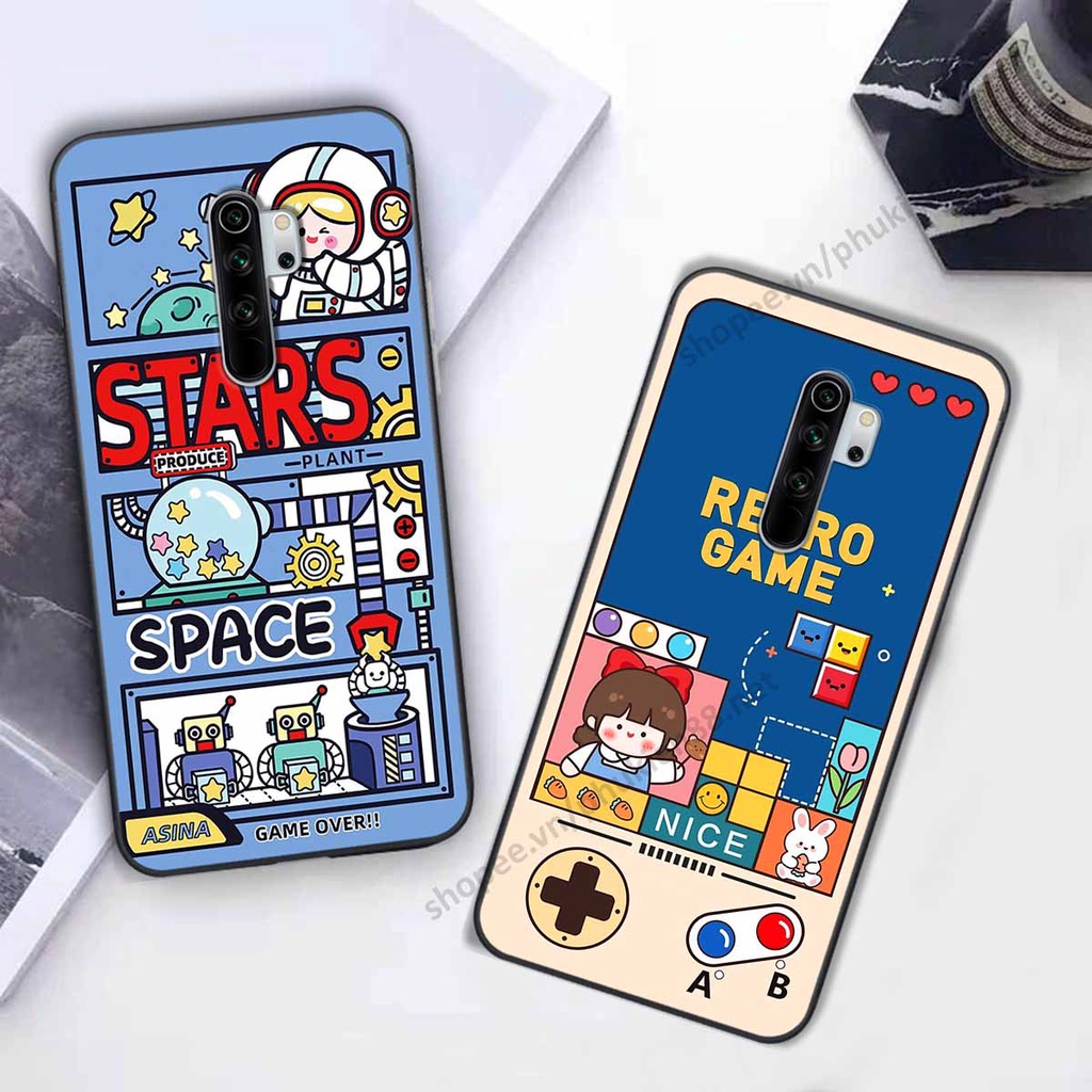 Ốp lưng Xiaomi Redmi Note 8 / Redmi Note 8 Pro hình phi hành gia, roro jump, điện tử dễ thương - Giá rẻ tốt nhất