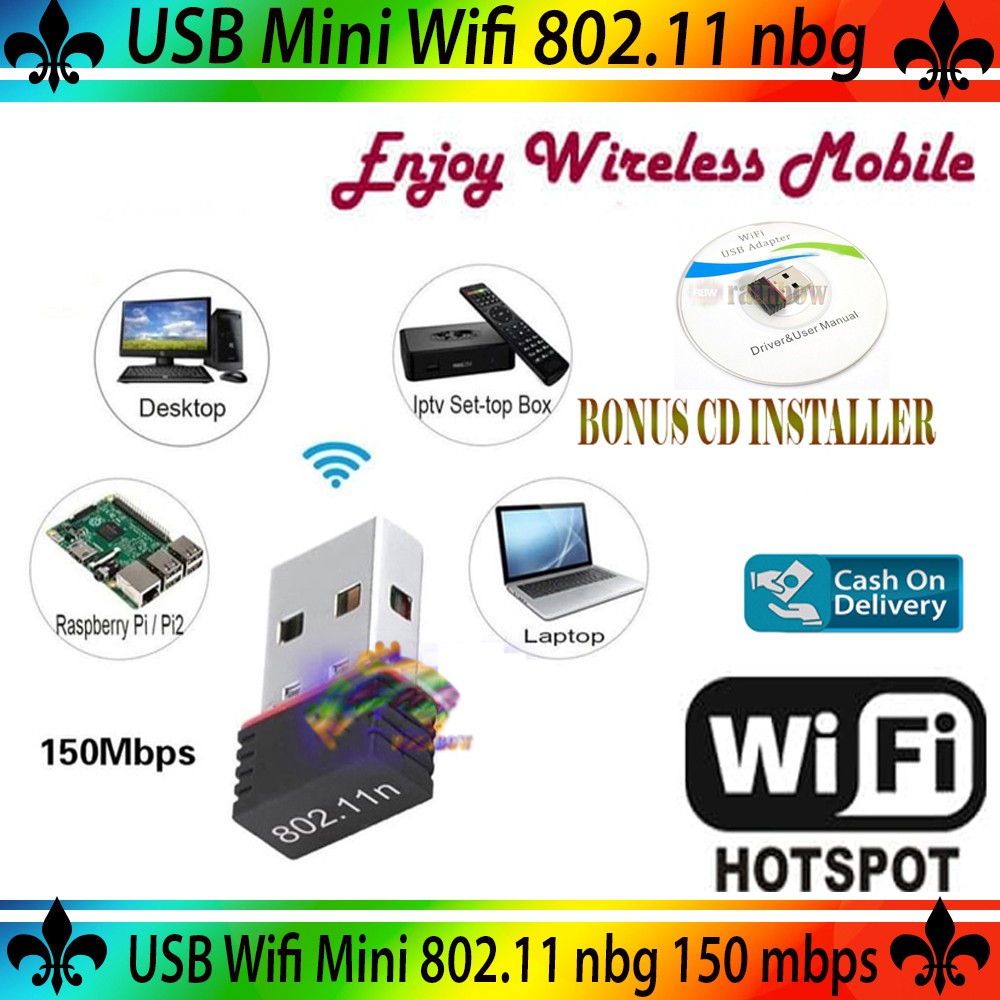 Usb WiFi Dongle Mini không dây DRIVER INSTALLER