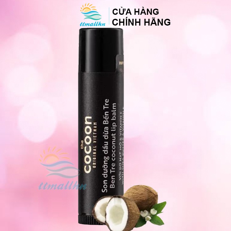 Son Dưỡng Môi Chiết Xuất Dầu Dừa Bến Tre The Cocoon Ben Tre Coconut Lip Balm 5g