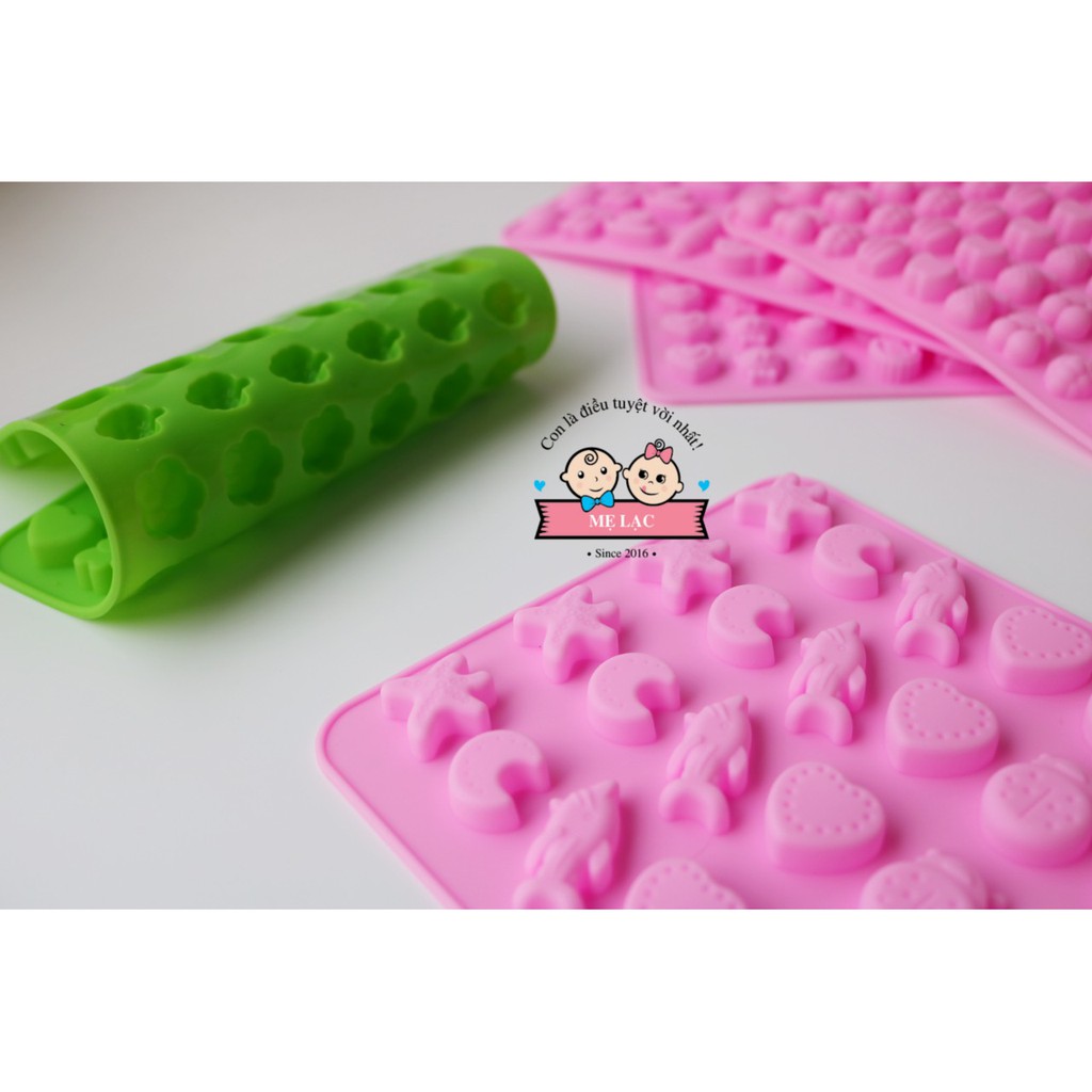 Khuôn silicone làm kẹo dẻo cho bé nhiều mẫu, nhỏ xinh đáng yêu