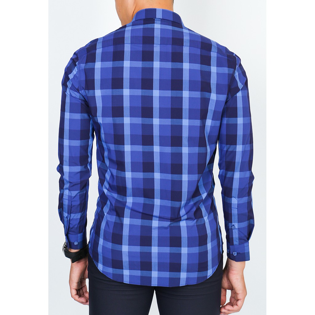 Áo sơmi nam dài tay Owen chất Bamboo dáng Slimfit màu xanh - AS91293DT | BigBuy360 - bigbuy360.vn