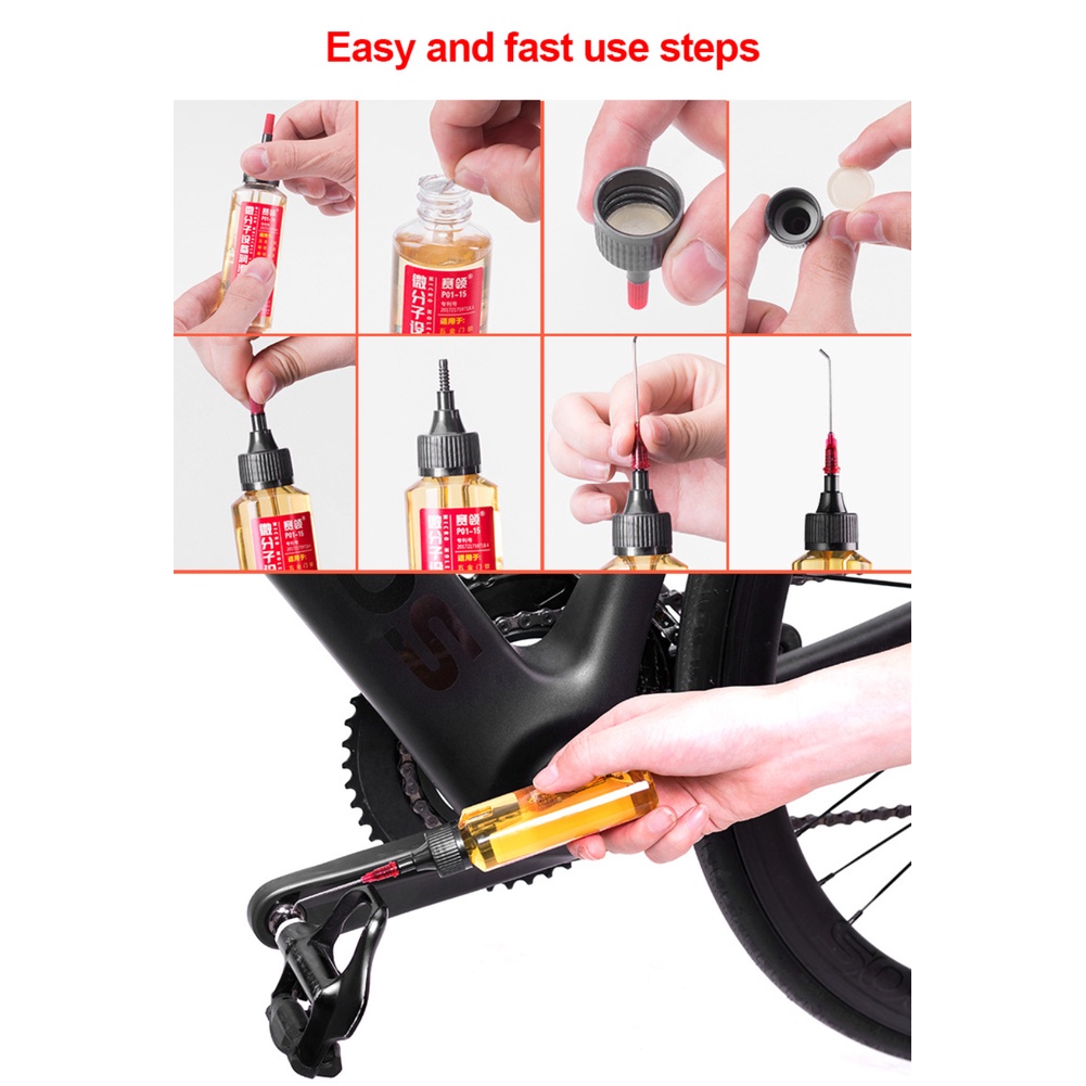 🚴Trong kho🚴60Ml Dầu Vi Phân Tử Bôi Trơn Cho Máy Gia Đình Phụ Kiện Bôi Trơn Ổ Khóa Xe Đạp Vòng Bi Dụng Cụ Xích