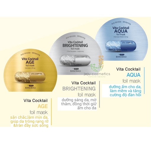 Mặt Nạ Dưỡng Da BNBG Vita Cocktail Aqua Foil Mask