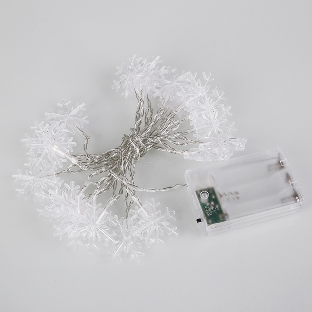 Dây đèn led XIAODUOJIAJU hình bông tuyết trang trí lễ giáng sinh/valentine loại dùng pin/USB