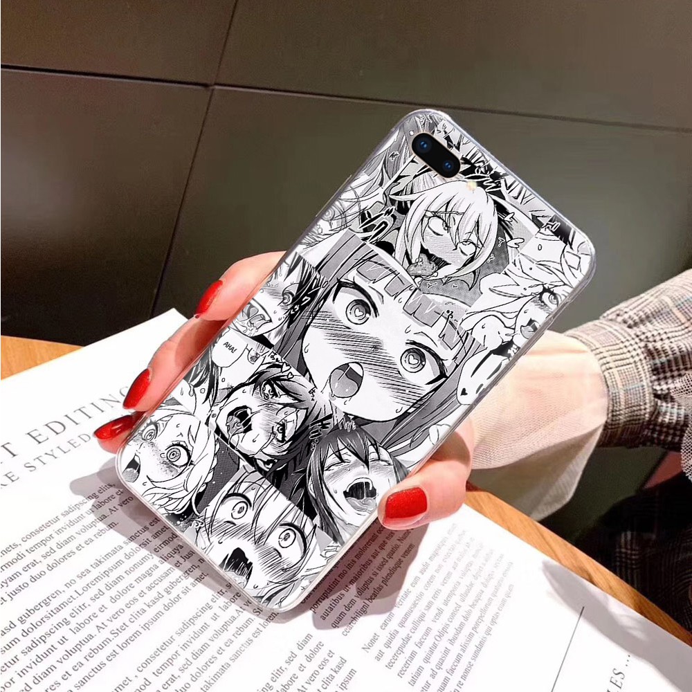 IPHONE Ốp Lưng Trong Suốt Ta88 Ahegao Cho Iphone 8 7 6 6s Plus 5 5s Se 5c 4