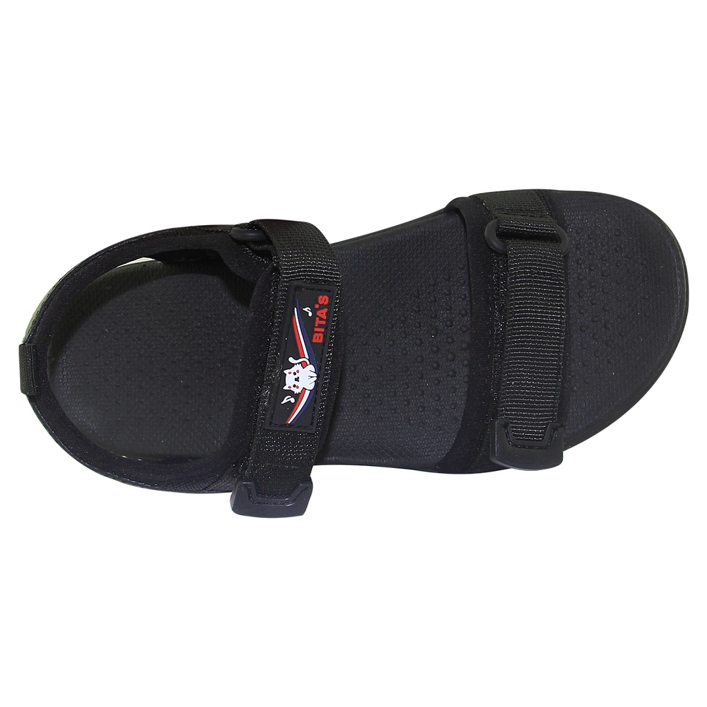 GIÀY SANDAL QUAI HẬU ĐẾ BẰNG HỌC SINH BÉ GÁI BITA'S SOB.275 (ĐEN + HỒNG) - BITAS