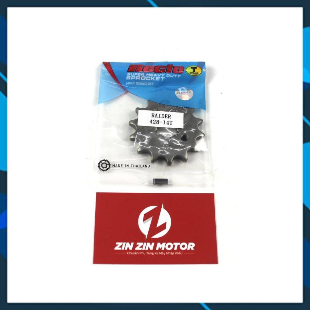 Nhông Recto 14T Cho Satria Fi, Raider Fi - Zin Zin Motor ( Có Hàng Sắn )