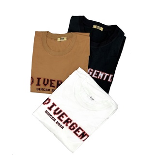 Áo thun nam nữ form rộng Divergent Đỏ, áo phông cotton unisex cá tính dễ thương phong cách Hàn Quốc