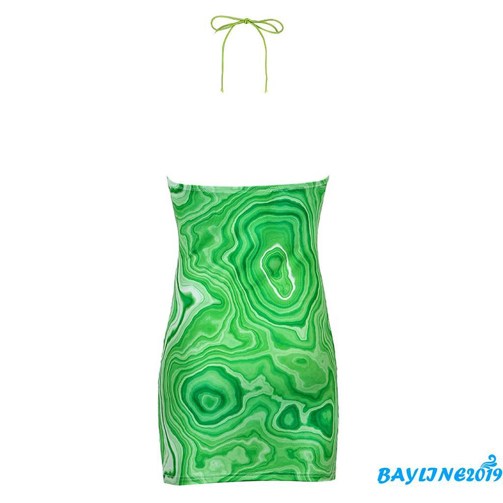 Đầm Nữ Không Tay Họa Tiết Thời Trang Quyến Rũ