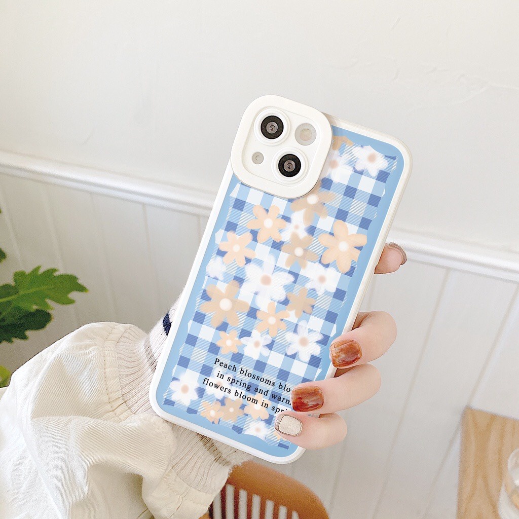 Ốp lưng iphone Blue Garden bóng cạnh vuông 7/7plus/8/8plus/x/xr/xs/11/12/13/pro/max/plus/promax - Tomax Shop