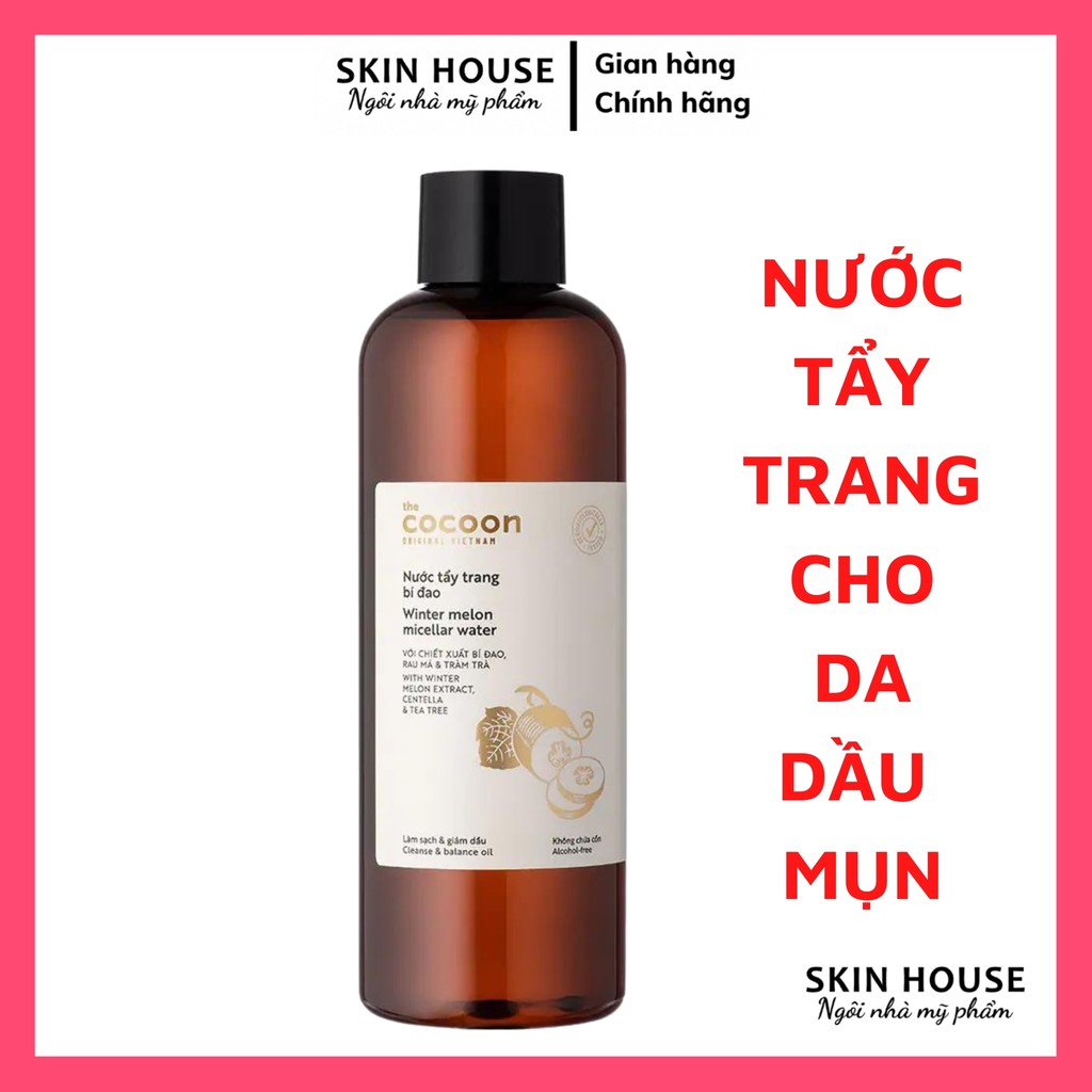 Nước tẩy trang Cocoon Bí Đao - Nước tẩy trang Bí đao Cocoon Làm Sạch Da Winter Melon Micellar Water 500ml