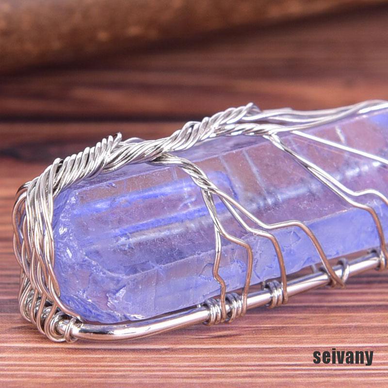 1 vòng cổ Mặt Đá Aquamarine Tự Nhiên Thời Trang