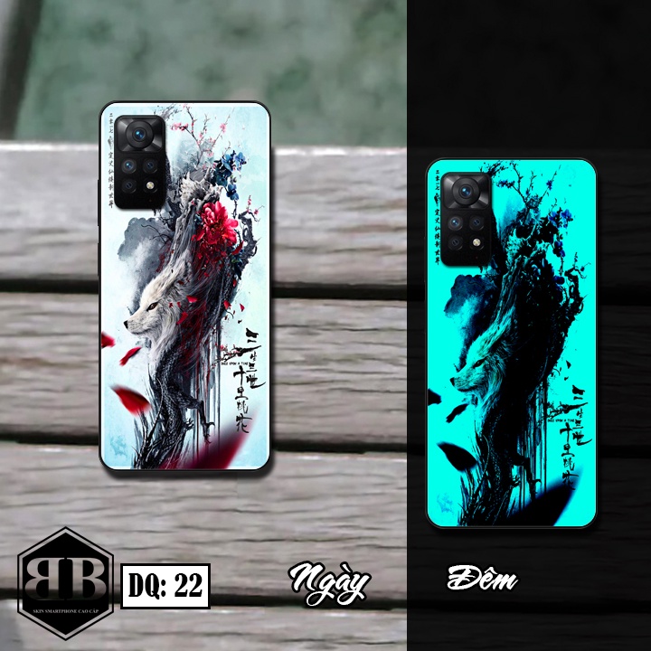 Ốp lưng kính Dạ Quang Xiaomi Redmi Note 11 Pro 5G Quốc Tế phát sáng trong đêm nổi bật
