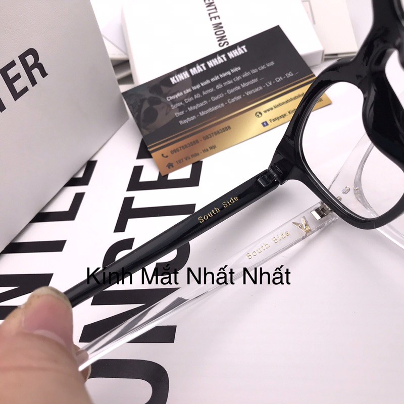 Gọng kính south side bản lề hợp kim chữ khắc chìm chấm vàng | BigBuy360 - bigbuy360.vn
