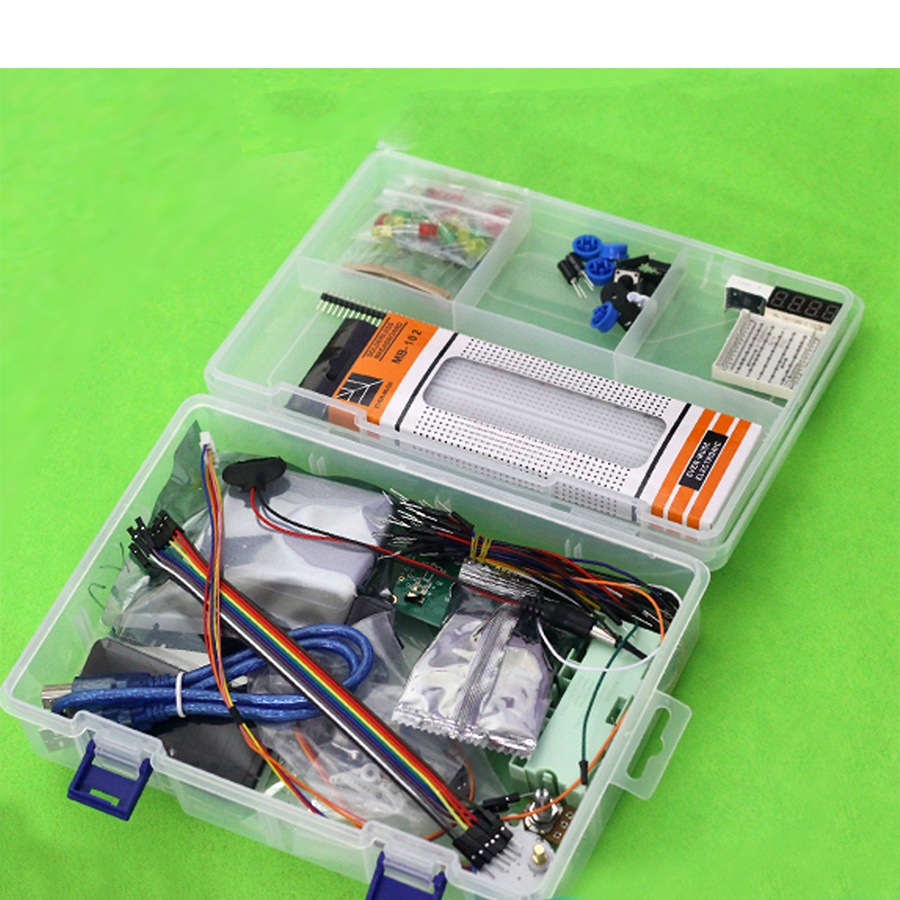 Combo Bộ Kit Học Tập Arduino Uno R3 V1 Cơ Bản (có hộp nhựa) D00-547 | BigBuy360 - bigbuy360.vn