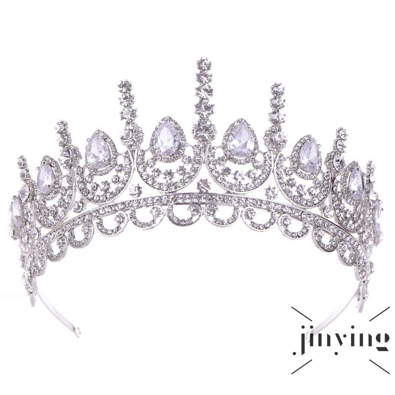 GETNOIVAS Vương miện cô dâu đính đá thời trang