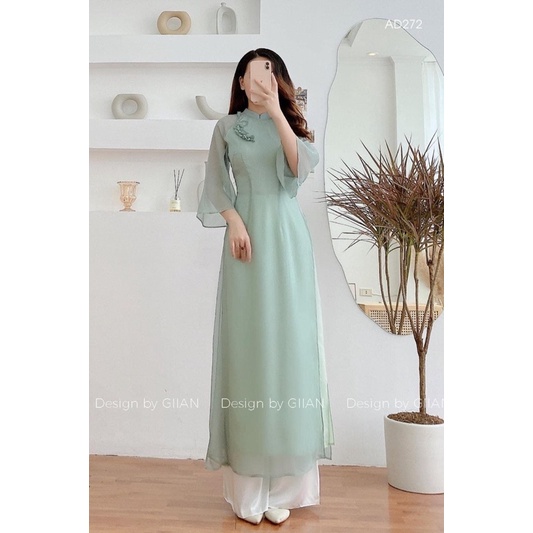 áo dài voan óng thời trang( Miễn Phí Đổi Trả Trong vòng 3 ngày) | BigBuy360 - bigbuy360.vn