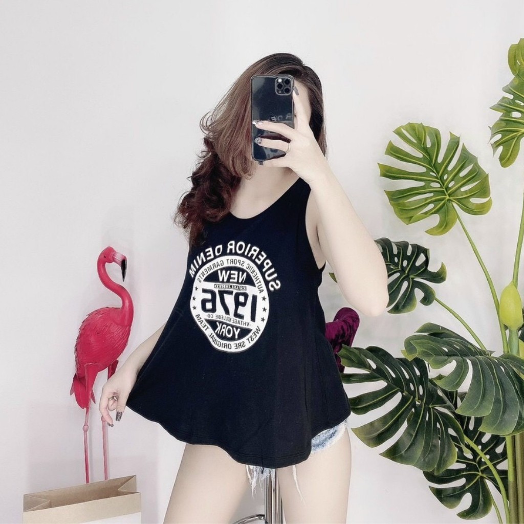 Áo Thun Ba Lỗ Form Rộng 1976, Chất Coton Mịn Mát NT Closet - AT009