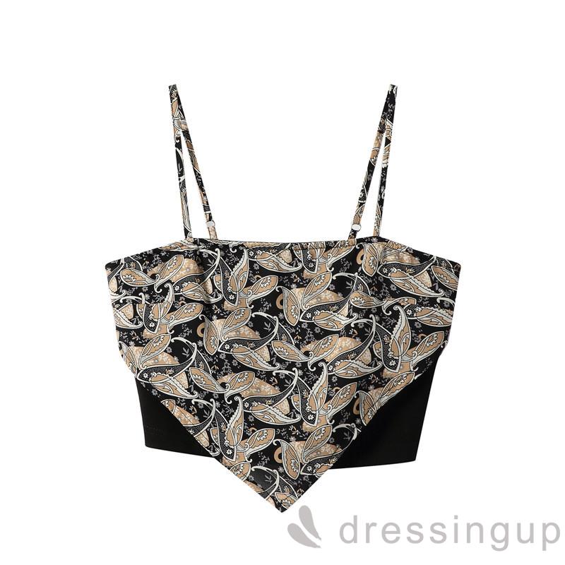 Áo Hai Dây Hở Lưng In Hình Bướm Gợi Cảm Cho Nữ