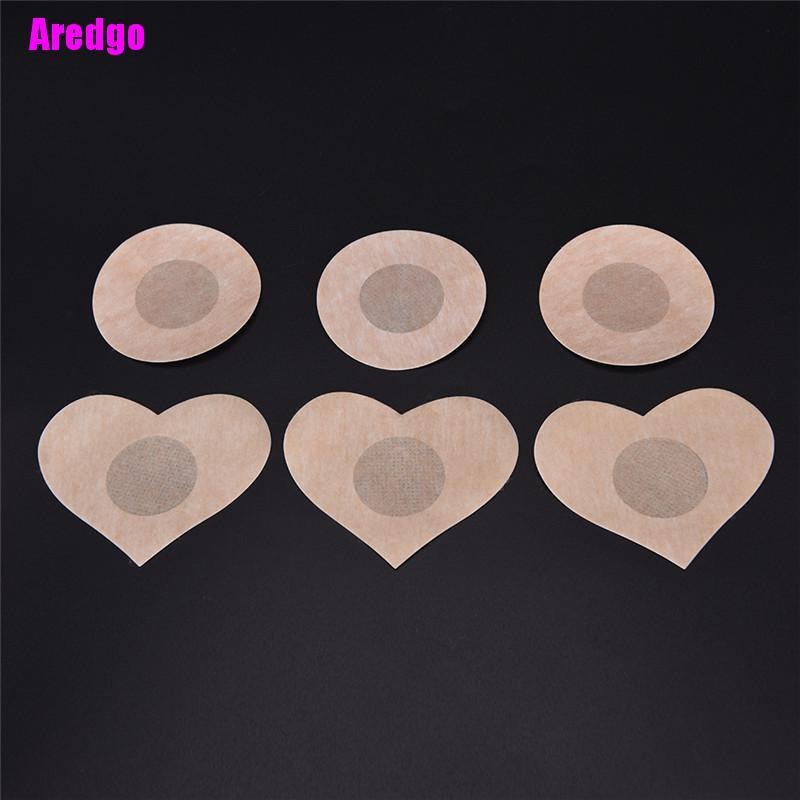 [Hàng mới về] 10 Miếng dán ngực hình tròn/ trái tim cho nữ