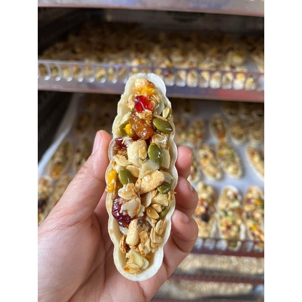 Bánh Thuyền Mix Siêu Hạt Và Hoa Quả Sấy, Mix Hạt Dinh Dưỡng Beorganic Ăn Kiêng Giẩm Cân Eatclean