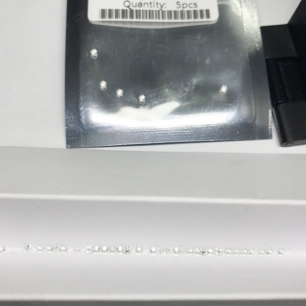 Đá Quý Kim Cương moissanite 5 Cái 1mm