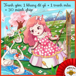 Combo 10 tranh ghép hình 30 miếng