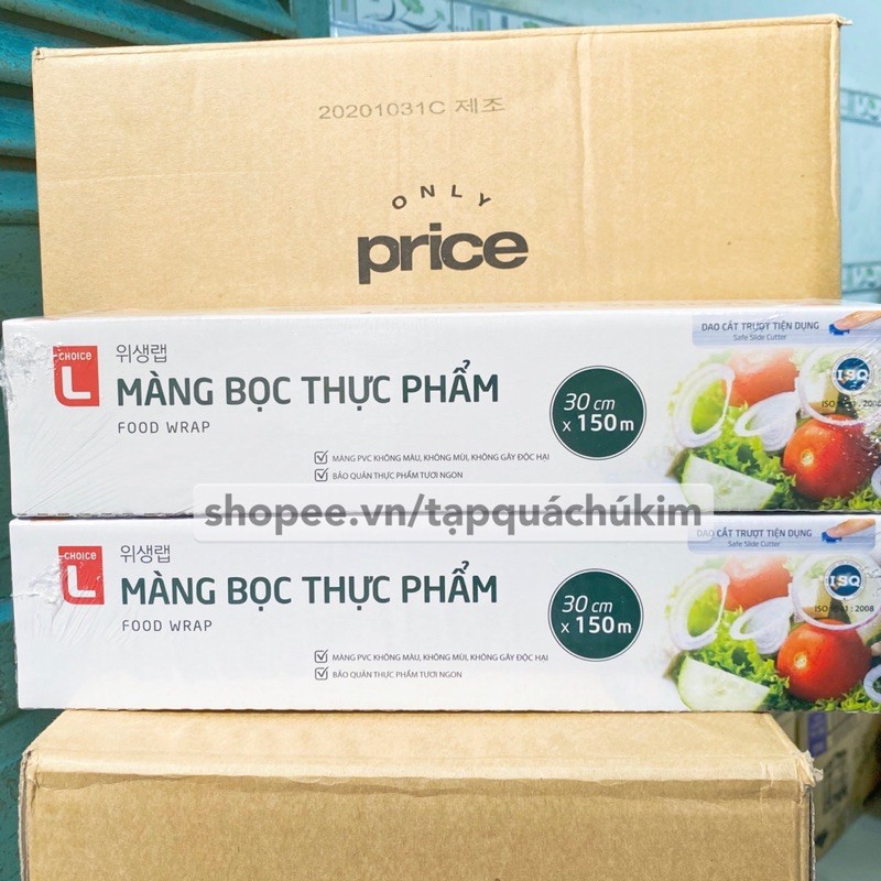 Màng bọc thực phẩm CHOICE L size trung / size lớn - dẻo dai an toàn chịu nhiệt tốt