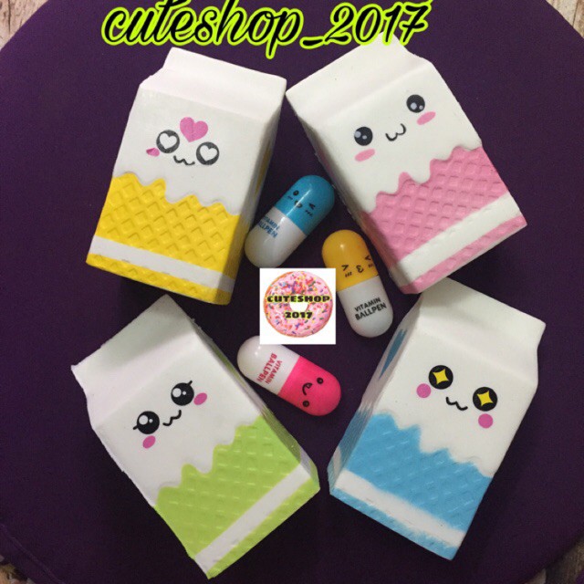 squishy hộp sữa ( tặng bao bì) mua rẻ mua