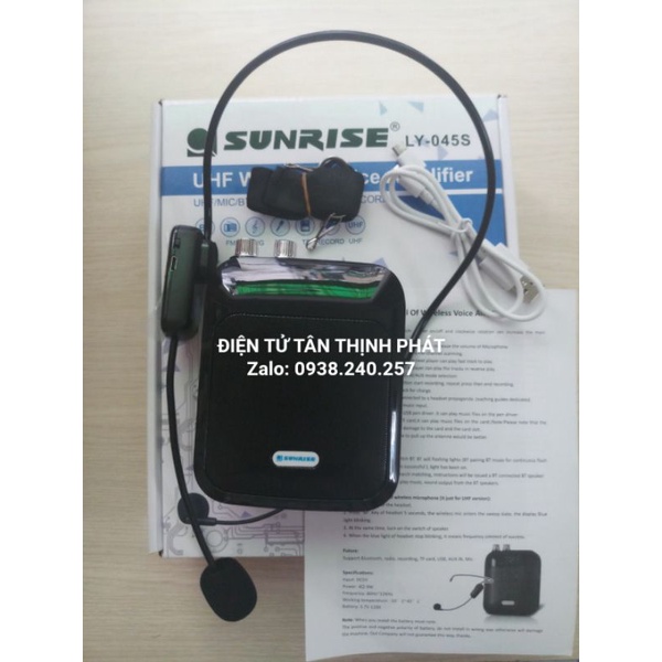 Máy trợ giảng, máy dạy học sunrise LY-045S, sunrise MA-019 có bluetooth, usb,TF, AUX - sunrise ly-045