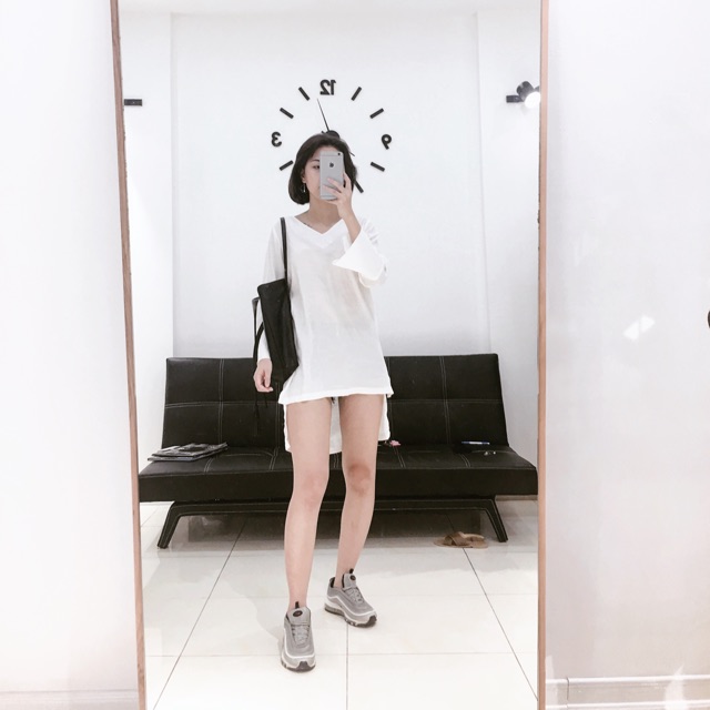 Váy đũi trắng