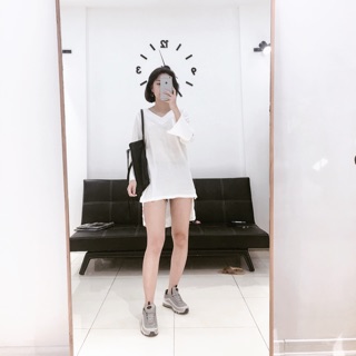 Váy đũi trắng