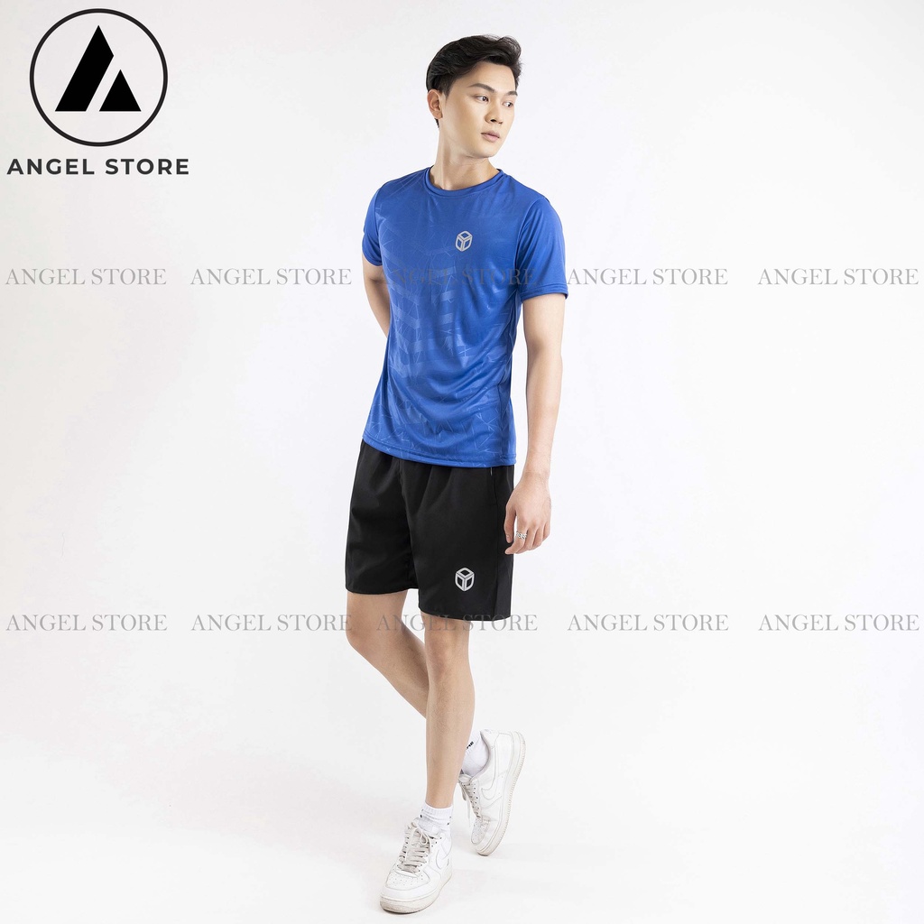 Bộ quần áo thể thao nam ANGEL STORE, sét quần áo nam mùa hè chất thun lạnh bền đẹp co giãn đa chiều HBHH1