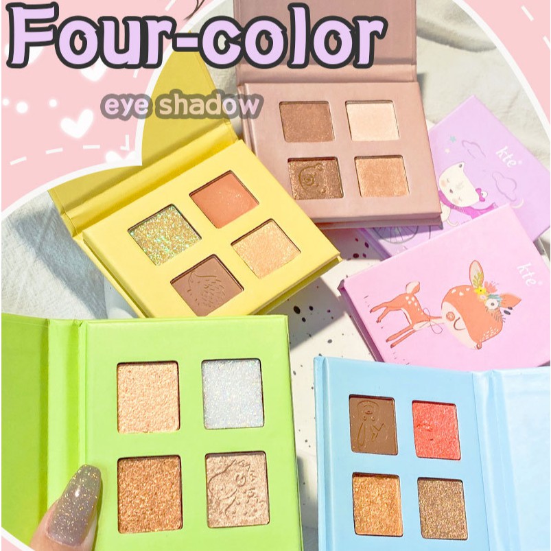 Phấn mắt nhũ lì 4 ô KTE Sena Beauty | BigBuy360 - bigbuy360.vn